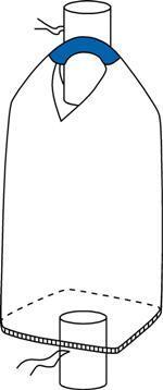 1-pistesäkki täyttö- ja pohjaventtiili 