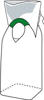 2-pistenostosäkki täyttösukka, tasapohja (Kuva © Accon Group)